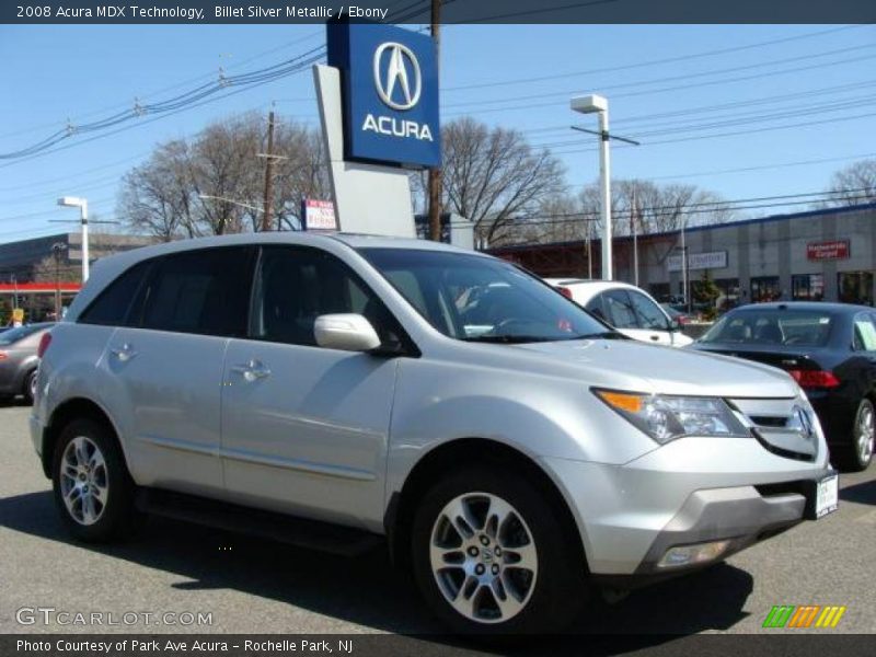 Billet Silver Metallic / Ebony 2008 Acura MDX Technology