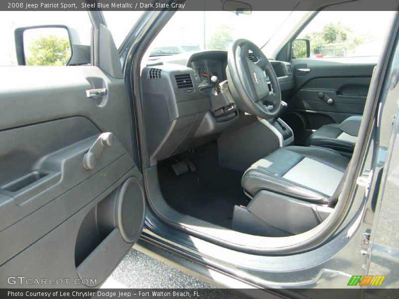 Steel Blue Metallic / Dark Slate Gray 2008 Jeep Patriot Sport
