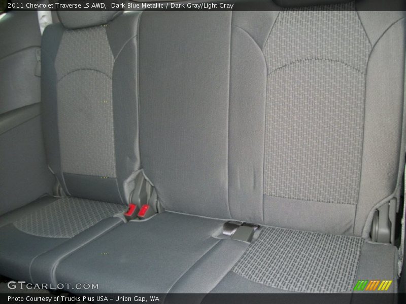 Dark Blue Metallic / Dark Gray/Light Gray 2011 Chevrolet Traverse LS AWD