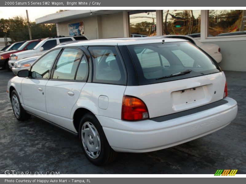 Bright White / Gray 2000 Saturn S Series SW2 Wagon