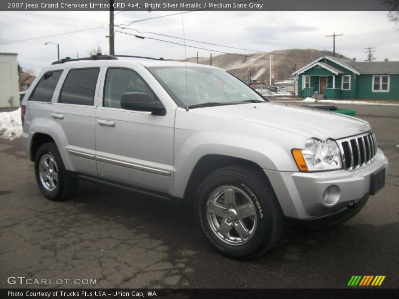 Bright Silver Metallic / Medium Slate Gray 2007 Jeep Grand Cherokee Limited CRD 4x4