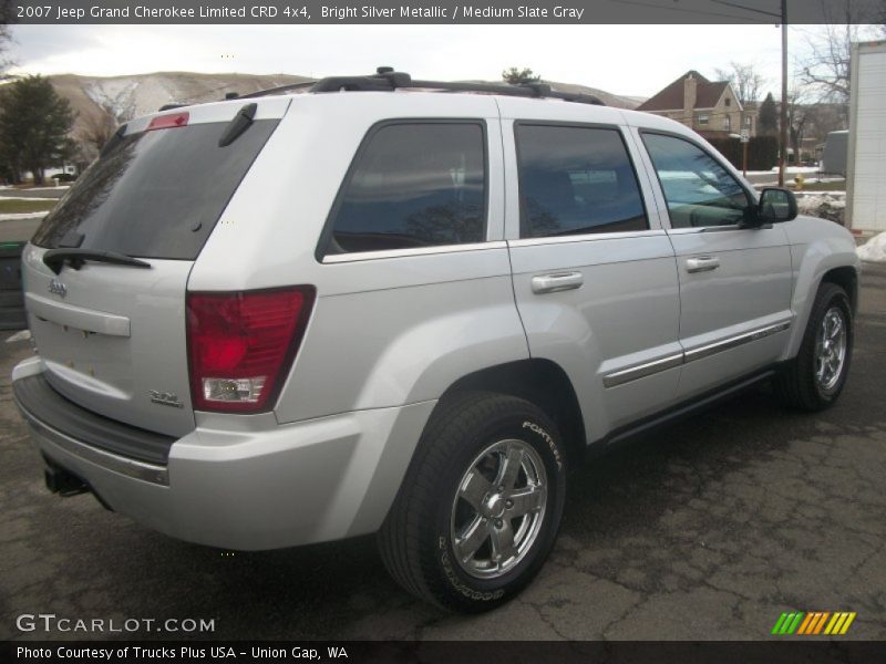 Bright Silver Metallic / Medium Slate Gray 2007 Jeep Grand Cherokee Limited CRD 4x4