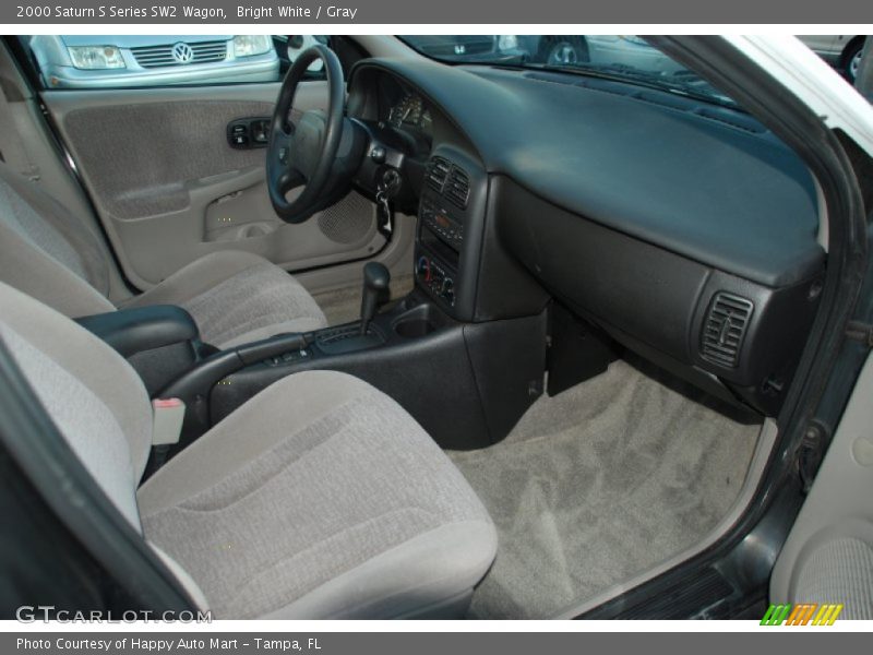 Bright White / Gray 2000 Saturn S Series SW2 Wagon
