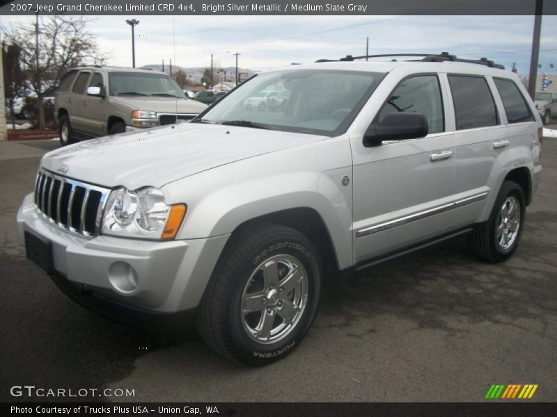 Bright Silver Metallic / Medium Slate Gray 2007 Jeep Grand Cherokee Limited CRD 4x4
