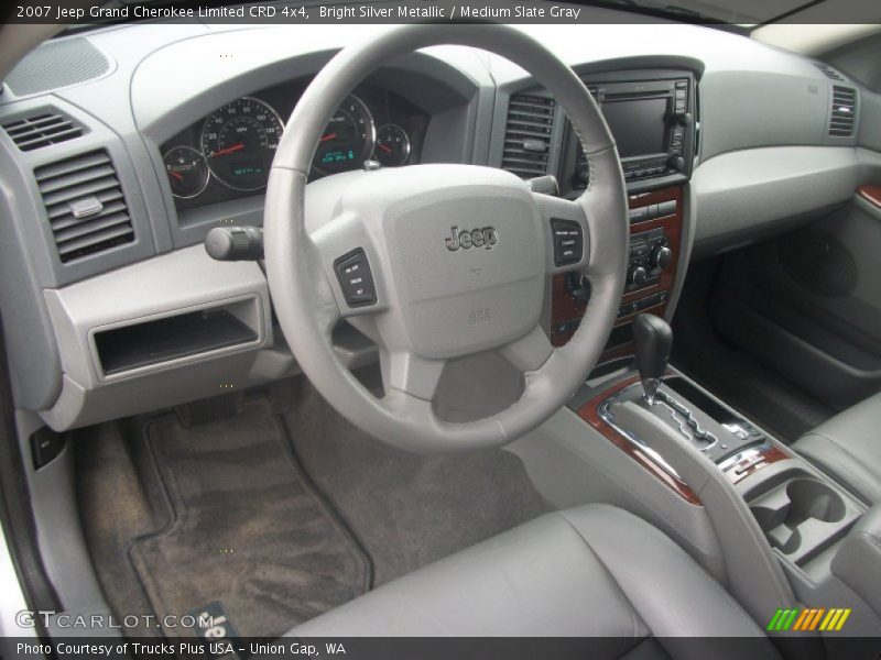 Bright Silver Metallic / Medium Slate Gray 2007 Jeep Grand Cherokee Limited CRD 4x4