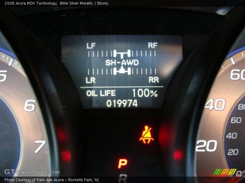 Billet Silver Metallic / Ebony 2008 Acura MDX Technology