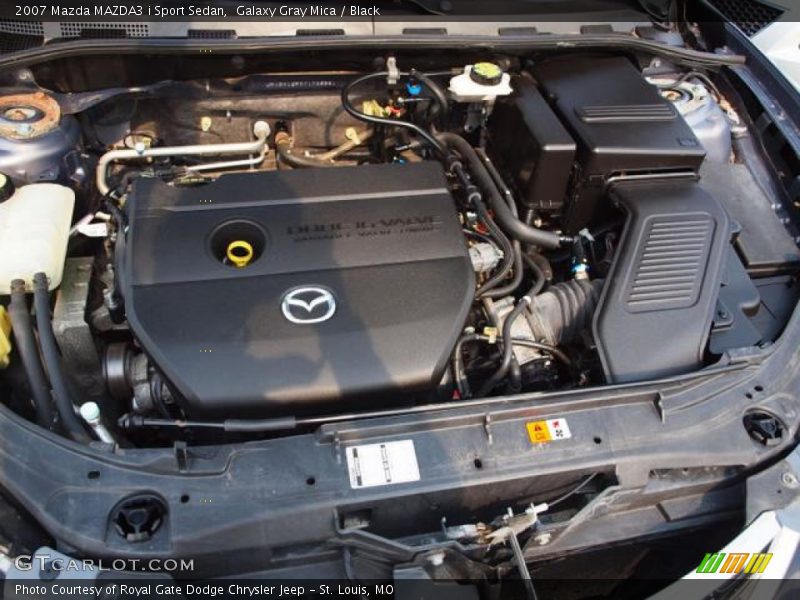 Galaxy Gray Mica / Black 2007 Mazda MAZDA3 i Sport Sedan