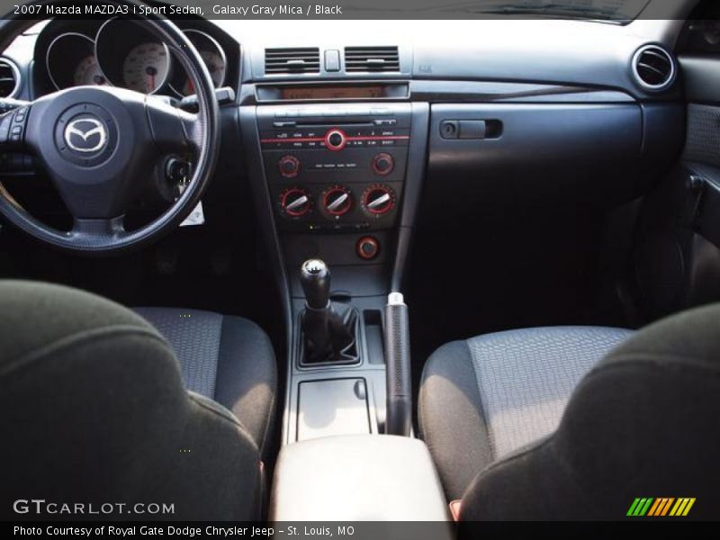 Galaxy Gray Mica / Black 2007 Mazda MAZDA3 i Sport Sedan
