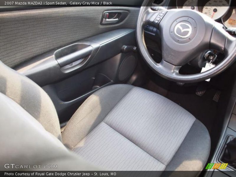 Galaxy Gray Mica / Black 2007 Mazda MAZDA3 i Sport Sedan