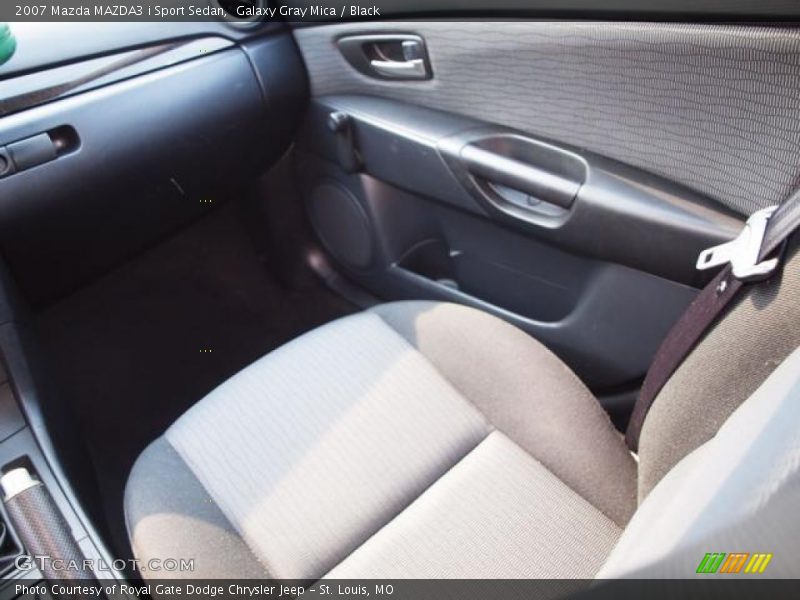 Galaxy Gray Mica / Black 2007 Mazda MAZDA3 i Sport Sedan