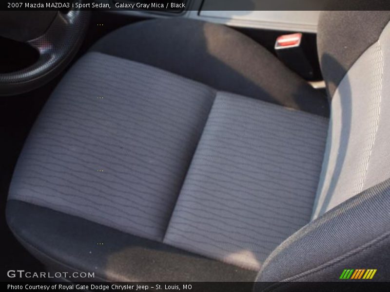 Galaxy Gray Mica / Black 2007 Mazda MAZDA3 i Sport Sedan
