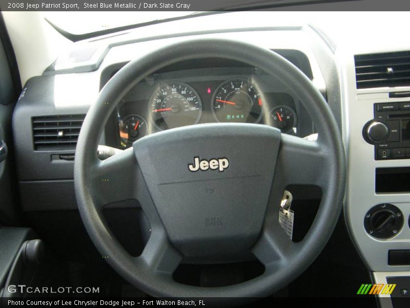 Steel Blue Metallic / Dark Slate Gray 2008 Jeep Patriot Sport