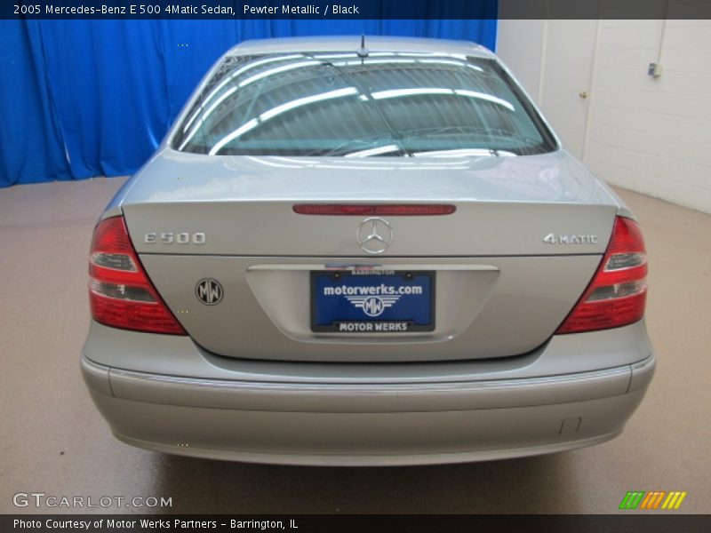 Pewter Metallic / Black 2005 Mercedes-Benz E 500 4Matic Sedan