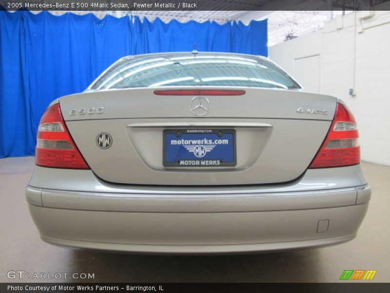 Pewter Metallic / Black 2005 Mercedes-Benz E 500 4Matic Sedan
