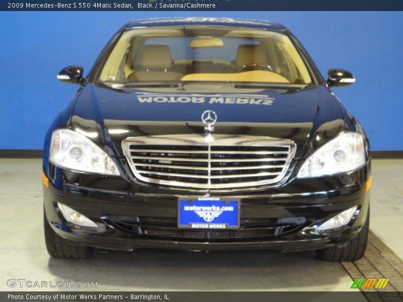 Black / Savanna/Cashmere 2009 Mercedes-Benz S 550 4Matic Sedan