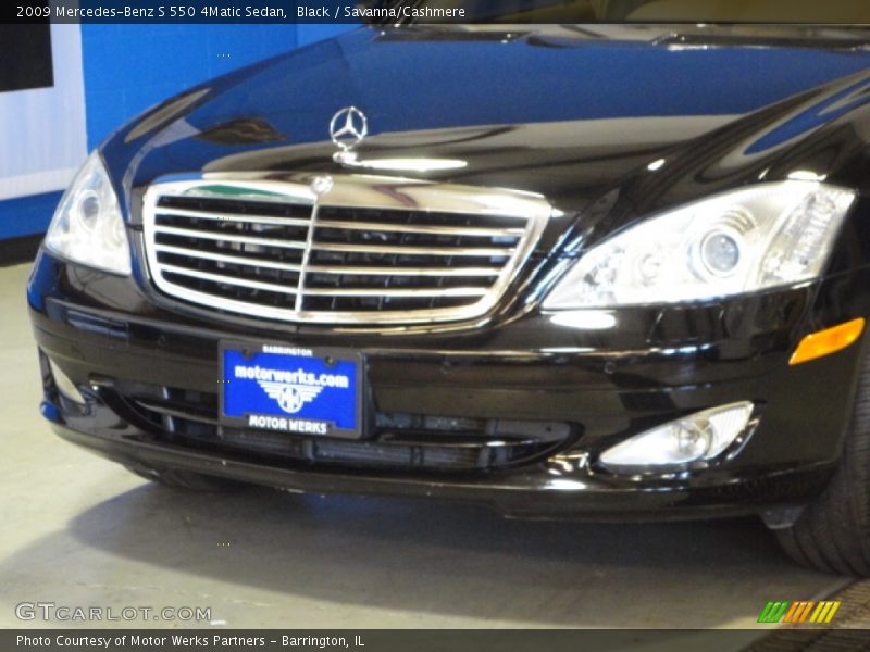 Black / Savanna/Cashmere 2009 Mercedes-Benz S 550 4Matic Sedan