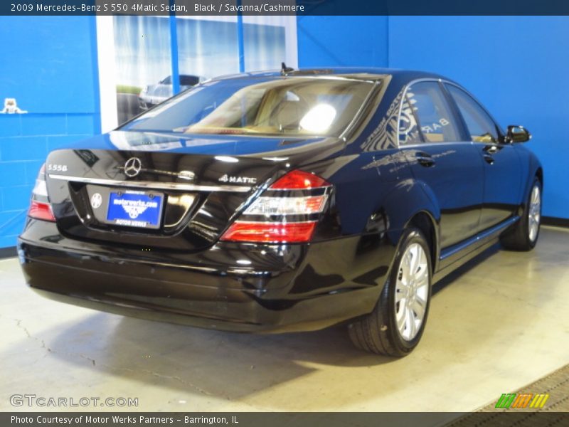 Black / Savanna/Cashmere 2009 Mercedes-Benz S 550 4Matic Sedan