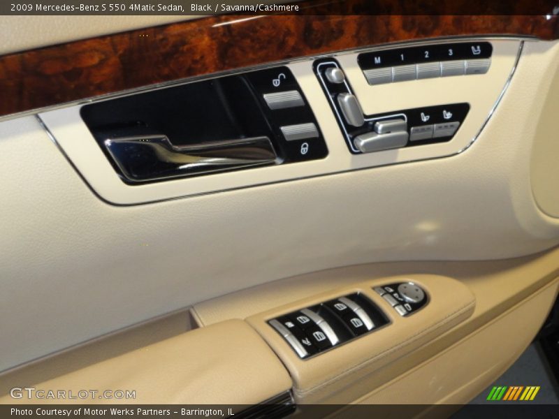 Black / Savanna/Cashmere 2009 Mercedes-Benz S 550 4Matic Sedan
