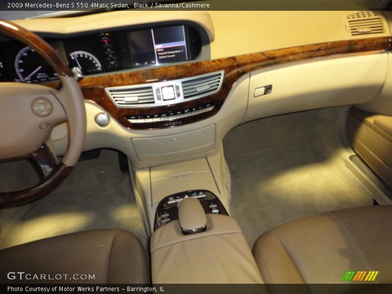 Black / Savanna/Cashmere 2009 Mercedes-Benz S 550 4Matic Sedan