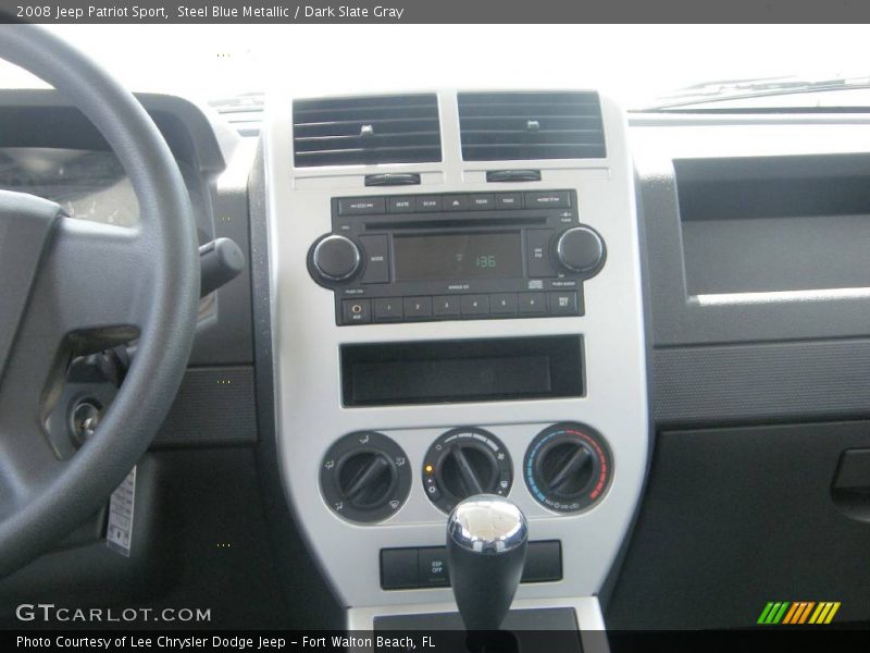 Steel Blue Metallic / Dark Slate Gray 2008 Jeep Patriot Sport