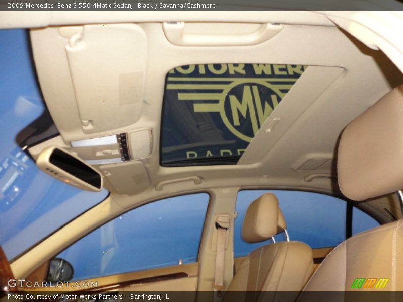 Black / Savanna/Cashmere 2009 Mercedes-Benz S 550 4Matic Sedan