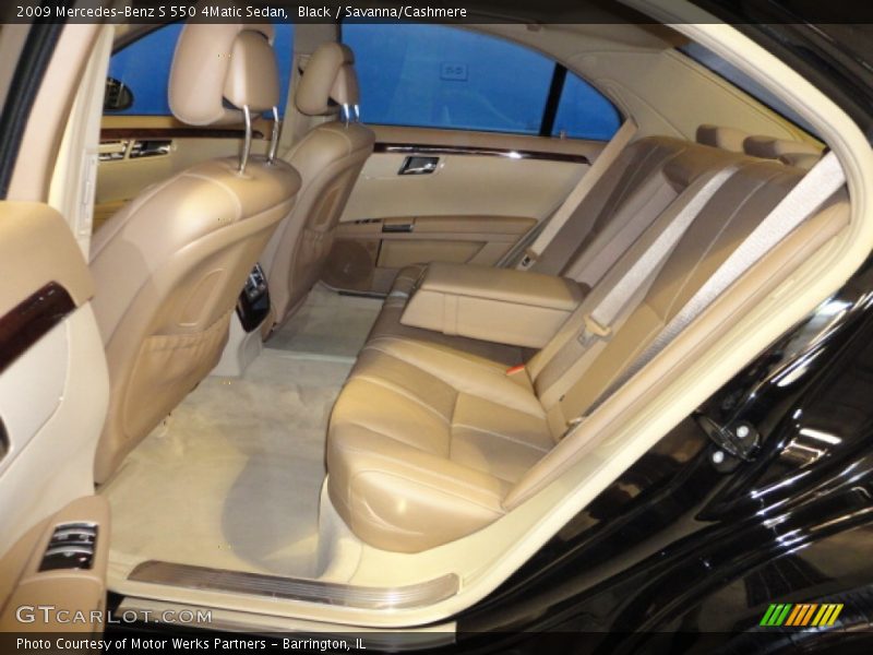 Black / Savanna/Cashmere 2009 Mercedes-Benz S 550 4Matic Sedan