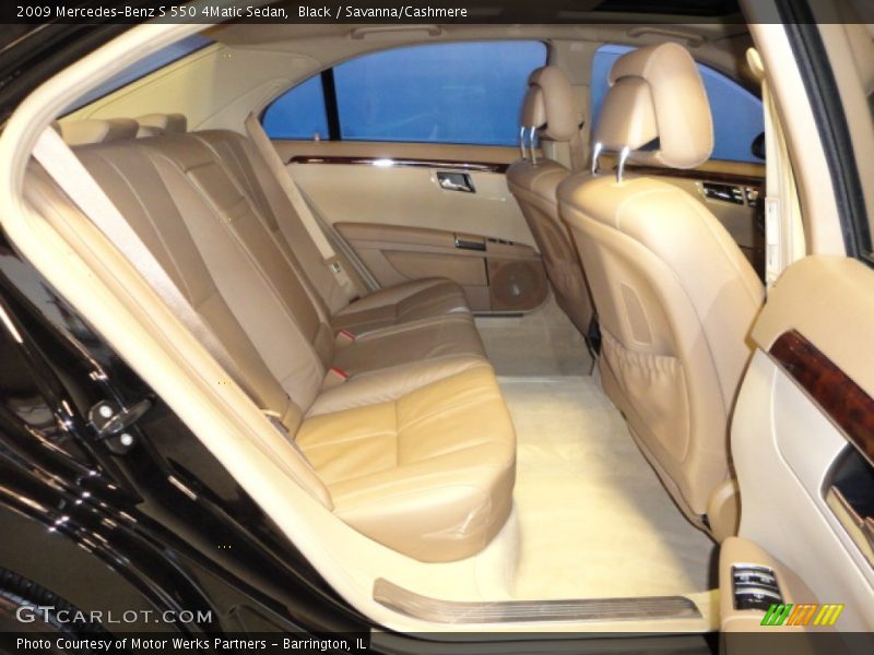 Black / Savanna/Cashmere 2009 Mercedes-Benz S 550 4Matic Sedan