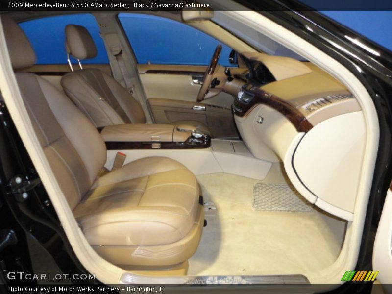 Black / Savanna/Cashmere 2009 Mercedes-Benz S 550 4Matic Sedan