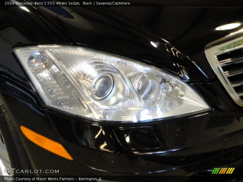 Black / Savanna/Cashmere 2009 Mercedes-Benz S 550 4Matic Sedan
