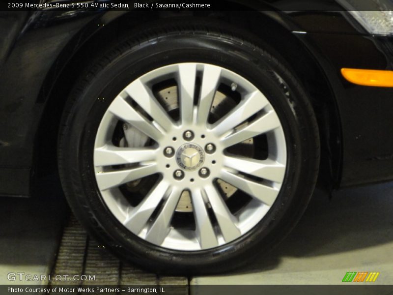 Black / Savanna/Cashmere 2009 Mercedes-Benz S 550 4Matic Sedan