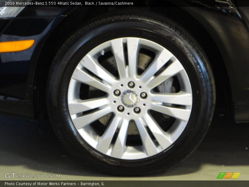 Black / Savanna/Cashmere 2009 Mercedes-Benz S 550 4Matic Sedan