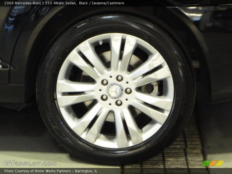 Black / Savanna/Cashmere 2009 Mercedes-Benz S 550 4Matic Sedan