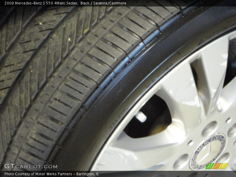Black / Savanna/Cashmere 2009 Mercedes-Benz S 550 4Matic Sedan