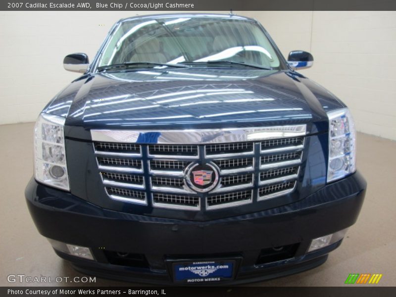 Blue Chip / Cocoa/Light Cashmere 2007 Cadillac Escalade AWD