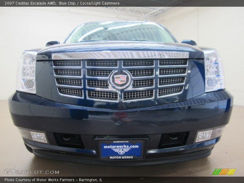 Blue Chip / Cocoa/Light Cashmere 2007 Cadillac Escalade AWD