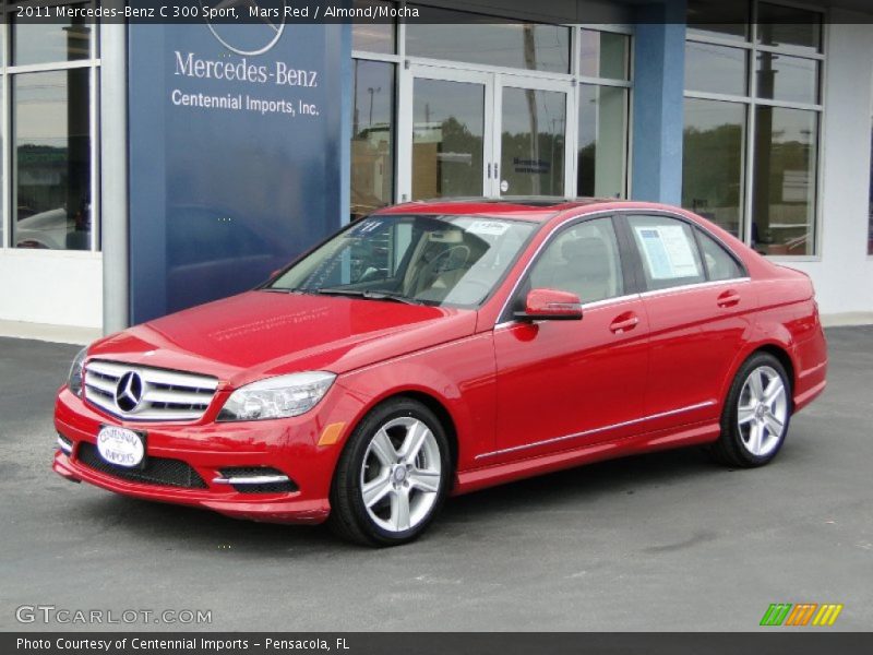 Mars Red / Almond/Mocha 2011 Mercedes-Benz C 300 Sport