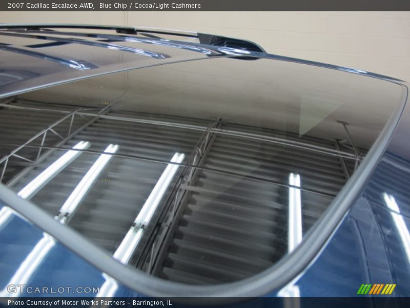 Blue Chip / Cocoa/Light Cashmere 2007 Cadillac Escalade AWD