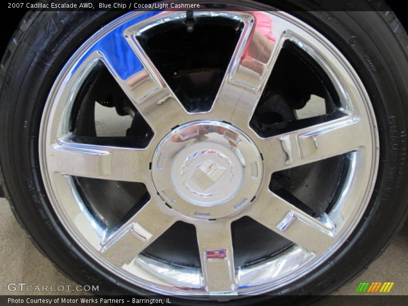 Blue Chip / Cocoa/Light Cashmere 2007 Cadillac Escalade AWD