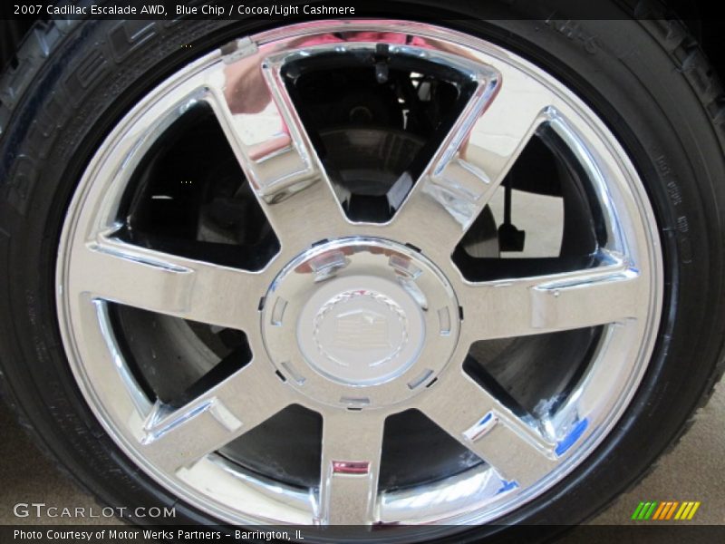 Blue Chip / Cocoa/Light Cashmere 2007 Cadillac Escalade AWD