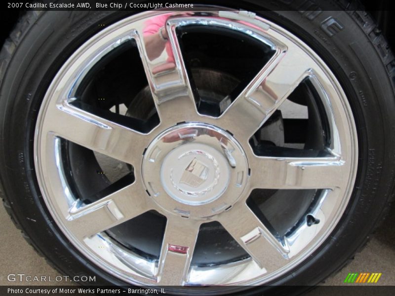 Blue Chip / Cocoa/Light Cashmere 2007 Cadillac Escalade AWD