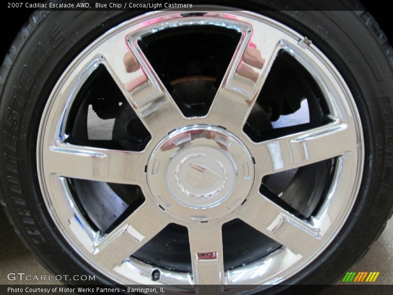 Blue Chip / Cocoa/Light Cashmere 2007 Cadillac Escalade AWD