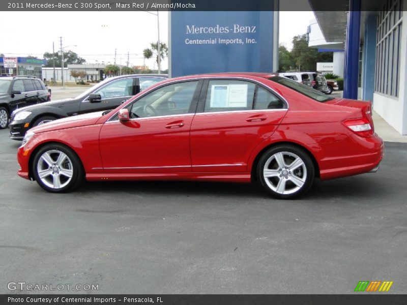 Mars Red / Almond/Mocha 2011 Mercedes-Benz C 300 Sport