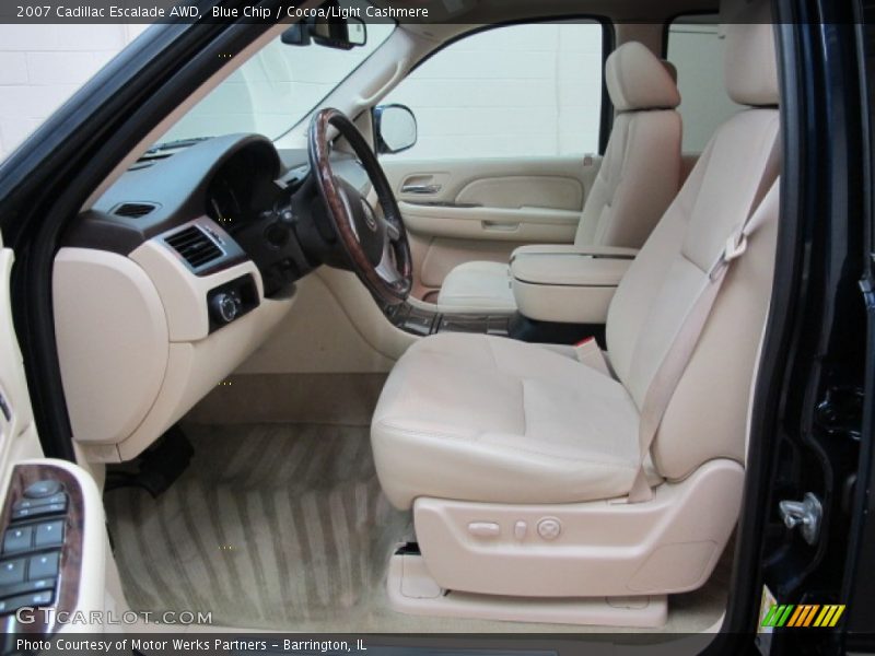 Blue Chip / Cocoa/Light Cashmere 2007 Cadillac Escalade AWD