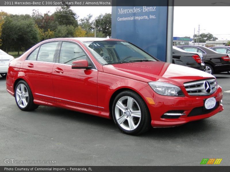 Mars Red / Almond/Mocha 2011 Mercedes-Benz C 300 Sport
