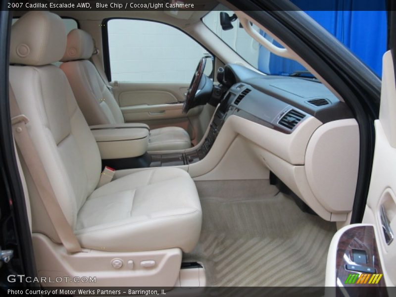 Blue Chip / Cocoa/Light Cashmere 2007 Cadillac Escalade AWD