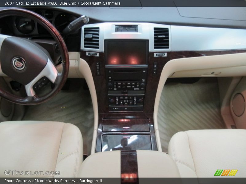 Blue Chip / Cocoa/Light Cashmere 2007 Cadillac Escalade AWD