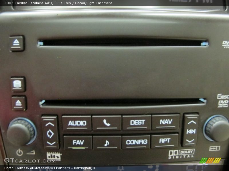 Blue Chip / Cocoa/Light Cashmere 2007 Cadillac Escalade AWD
