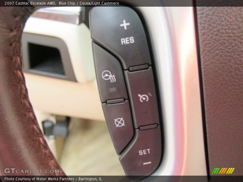 Blue Chip / Cocoa/Light Cashmere 2007 Cadillac Escalade AWD