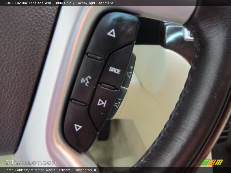 Blue Chip / Cocoa/Light Cashmere 2007 Cadillac Escalade AWD
