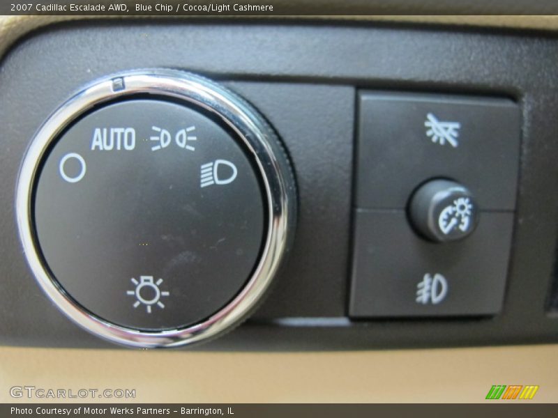 Blue Chip / Cocoa/Light Cashmere 2007 Cadillac Escalade AWD